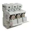 TRACON HBA-3P-100 - Szakaszolókapcsoló-biztosítóhengeres bizt.hoz, maszkolható 100A, 22x58mm; Un=230V/400V