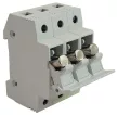 TRACON HBA-3P-20 - Szakaszolókapcsoló-biztosítóhengeres bizt.hoz, maszkolható 20A, 8x32mm; Un=230V/400V