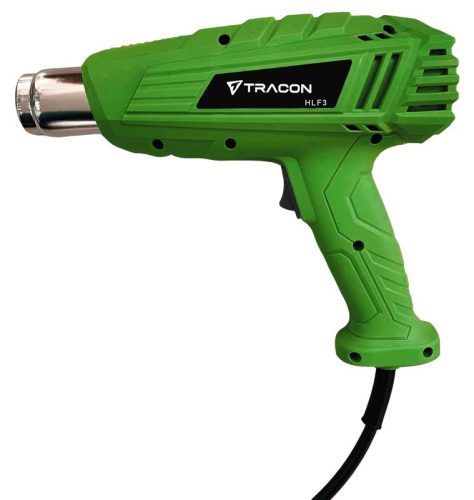 TRACON HLF3 - Hőlégfúvó 230V, 50Hz, 1000/2000W, 350/600°C