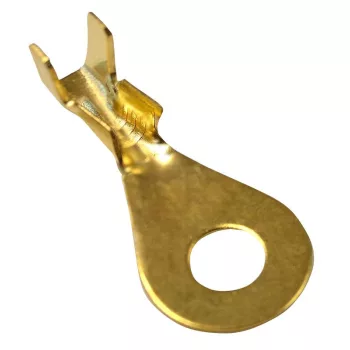   TRACON HSZ4 - Sajtolható szigeteletlen szemes saru, sárgaréz 1-2,5mm2, M4