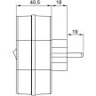 TRACON KACS2 - Csatlakozóaljzat adapter kapcsolóval, fehér 250 VAC 16 A 2×SCHUKO, max. 3680 W