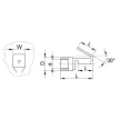 TRACON KCSE - Szigetelt rátolható csatlakozó csap+hüvely, sárgaréz, kék 6,3×0,8mm, 2,5mm2