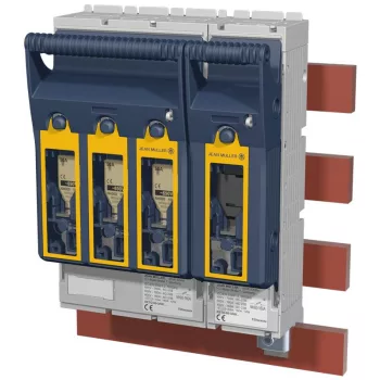   TRACON KETO-00-4/60/AU/F - Szakaszolókapcsoló-biztosító,gyűjtősínre, lapos csatlakozó 690VAC, 440VDC, 160A, 4P, NH00