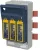 TRACON KETO-2-3/60/AOU/R300 - Vízsz. Szakaszolókapcsoló-biztosító, 60mm-es gyűjtősínre 3P AC 690V, DC 440V, 400A, 3P, 2