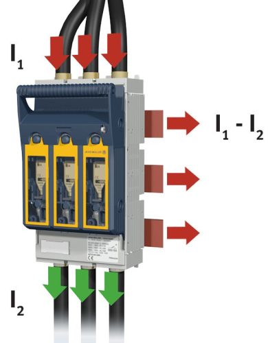 TRACON KETO-3-3/60/AO/P3EST - Szakaszolókapcsoló-biztosító,gyűjtősínre, prizma kapocs 690VAC, 440VDC, 630A, 3P, NH3