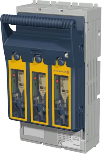 TRACON KETO-3-3/R300 - Vízszintes szakaszolókapcsoló-biztosító, szerelőlapra, 3P AC 690V, DC 440V, 630A, 3P, 3