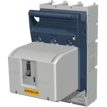   TRACON KETO-3-3/R300/AM - Szakaszolókapcsoló-biztosító,szerelőlapra, keretes kapocs 690VAC, 440VDC, 630A, 3P, NH3