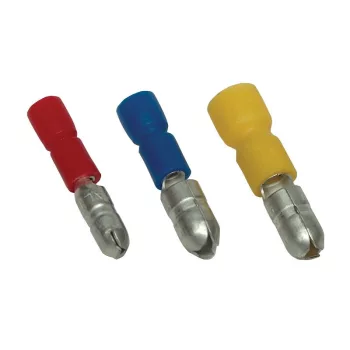   TRACON KH4 - Szigetelt hengeres csatlakozó dugó, elektrolitréz, kék 2,5mm2, (d1=2,3mm, d2=5mm), PVC