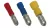 TRACON KH4 - Szigetelt hengeres csatlakozó dugó, elektrolitréz, kék 2,5mm2, (d1=2,3mm, d2=5mm), PVC