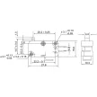 TRACON KW3-05 - Helyzetkapcsoló, mikro, ütközős 1×CO 10A/230VAC, 0,3A/250VDC, 4,8x0,5 mm, IP00