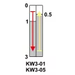 TRACON KW3-05 - Helyzetkapcsoló, mikro, ütközős 1×CO 10A/230VAC, 0,3A/250VDC, 4,8x0,5 mm, IP00