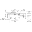 TRACON KW3-11 - Helyzetkapcsoló, mikro, rugószáras 1×CO 10A/230VAC, 0,3A/250VDC, 15mm, 6,3x0,8 mm, IP00