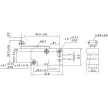 TRACON KW3-51 - Helyzetkapcsoló, mikro, karos-görgős 1×CO 10A/230VAC, 0,3A/250VDC, 28mm, 6,3x0,8 mm, IP00