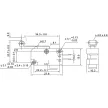 TRACON KW3-55 - Helyzetkapcsoló, mikro, karos-görgős 1×CO 10A/230VAC, 0,3A/250VDC, 28mm, 4,8x0,5 mm, IP00