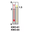 TRACON KW3-61 - Helyzetkapcsoló, mikro, íves-rugószár 1×CO 10A/230VAC, 0,3A/250VDC, 28mm, 6,3x0,8 mm, IP00