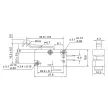 TRACON KW3-65 - Helyzetkapcsoló, mikro, íves-rugószár 1×CO 10A/230VAC, 0,3A/250VDC, 28mm, 4,8x0,5 mm, IP00