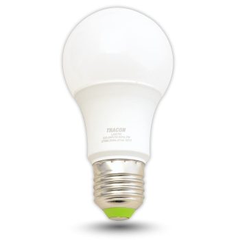   TRACON LA607NW - Gömb burájú LED fényforrás 230 V, 50 Hz, 7 W, 4000 K, E27, 600 lm, 200°, A60, EEI=F