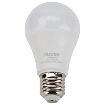   TRACON LAS6010W - Gömb burájú LED fényforrás SAMSUNG chippel 230V,50Hz,10W,3000K,E27,940 lm,200°,A60,SAMSUNG chip, EEI=F