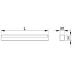 TRACON LBV10NW - LED T5 bútorvilágító, sorolható 230 V, 50 Hz, 10 W, 800 lm, 4500 K, 60 cm, EEI=G