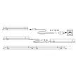 TRACON LBV20NW - LED T5 bútorvilágító, sorolható 230 V, 50 Hz, 20 W, 1600 lm, 4500 K, 120 cm, EEI=G