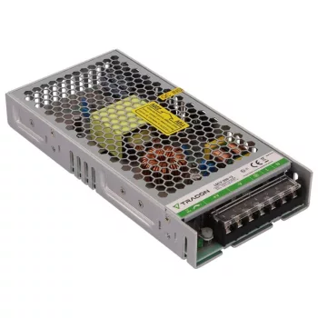   TRACON LDCV-200-12 - Fém házas LED meghajtó 90-264VAC/12VDC,200W,0-17A, IP20