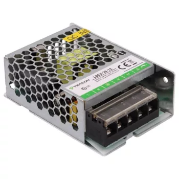   TRACON LDCV-25-12 - Fém házas LED meghajtó 90-264VAC/12VDC,25W,0-2,1A, IP20