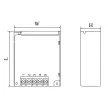 TRACON LDCV-35-12 - Fém házas LED meghajtó 90-264VAC/12VDC,35W,0-3A, IP20