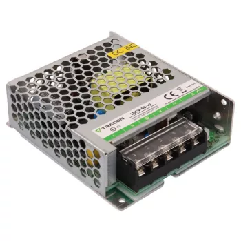   TRACON LDCV-50-12 - Fém házas LED meghajtó 90-264VAC/12VDC,50W,0-4,2A, IP20