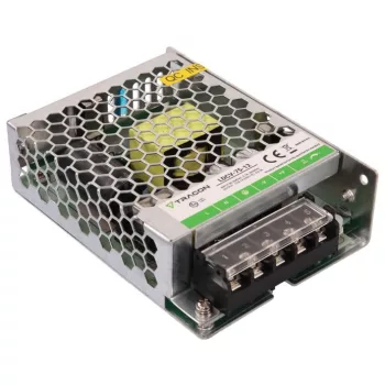   TRACON LDCV-75-12 - Fém házas LED meghajtó 90-264VAC/12 VDC,75W,0-6,3A, IP20