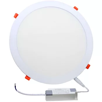   TRACON LED-DL-21NW - Beépíthető LED mélysugárzó, kerek, fehér 230 VAC 50Hz, 21 W, 2155 lm, D=300 mm, 4000 K, IP40, EEI=F