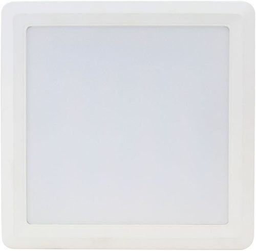 TRACON LED-DLNFS-18NW - Falon kívüli, négyzetes LED lámpatest SAMSUNG chippel 230 VAC, 18W, 1440lm, D=225×225 mm, 4000 K, IP20, EEI=G