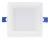 TRACON LED-DLNS-6NW - Kompakt beépíthető LED mélysugárzó SAMSUNG chippel 230 VAC, 6W, 480lm, D=120×120 mm, 4000 K, IP20, EEI=G