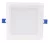 TRACON LED-DLNS-9NW - Kompakt beépíthető LED mélysugárzó SAMSUNG chippel 230 VAC, 9W, 720lm, D=150×150 mm, 4000 K, IP20, EEI=G