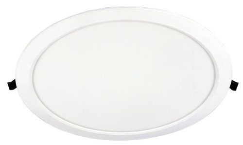 TRACON LED-DLV-24NW - Védett, beépíthető LED mélysugárzó, kerek, fehér 220-240 VAC, 24 W, 4000 K, 2490 lm, IP44,D=295mm, EEI=F
