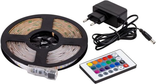 TRACON LED-SET-K-RGBW-2M - LED szalag szet, kültéri 220-240V, 50Hz, 83lm/W, 4.8W/m,400lm/m W=10m, 2m, RGBW, IP44