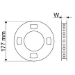 TRACON LED-SZ-72-NW - LED szalag, beltéri SMD5050,30LED/m,7,2W/m,320lm/m,W=10mm,4000K,IP20,EEI=G