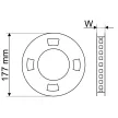 TRACON LED-SZK-96-CW - LED szalag, kültéri SMD3528,120LED/m,9,6W/m,360lm/m,W=8mm,6000K,IP65,EEI=G