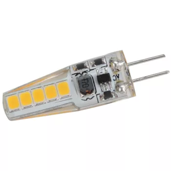   TRACON LG4X2W - Szilikon házas LED fényforrás 12 VAC/DC, 2 W, 3000 K, G4, 180 lm, 270°, EEI=F