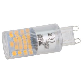   TRACON LG9H4W - LED G9 fényforrás alumínium házzal 230 VAC, 4 W, 2700 K, G9, 350 lm, 200°, EEI=F