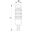 TRACON LG9X3NW - LED fényforrás műanyag házban 230 VAC, 3 W, 4000 K, G9, 350 lm, 270°, EEI=E