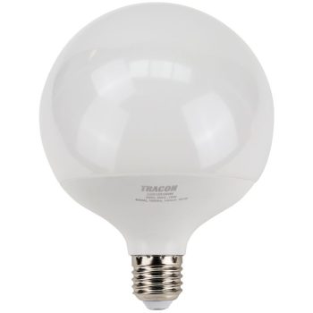   TRACON LGS12018NW - Gömb burájú LED fényforrás SAMSUNG chippel 230V,50Hz,18W,4000K,E27,1820lm,270°,G120,SAMSUNG chip, EEI=F