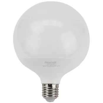   TRACON LGS12018W - Gömb burájú LED fényforrás SAMSUNG chippel 230V,50Hz,18W,3000K,E27,1820lm,270°,G120,SAMSUNG chip, EEI=F