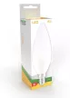 TRACON LGY5NW - Gyertya burájú LED fényforrás, tejüveg 230 V, 50 Hz, 5 W, 4000 K, E14, 380 lm, 180°, EEI=G