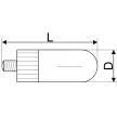 TRACON LHPE4040NW - Nagyteljesítményű LED fényforrás 230VAC, 40 W, 4000 K, E40, 4300 lm, 270°, EEI=F