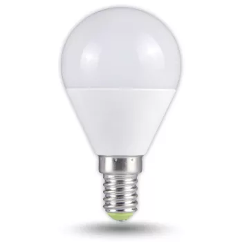   TRACON LMG455W - Gömb búrájú LED fényforrás 230VAC, 5 W, 2700 K, E14, 380 lm, 200°, EEI=G
