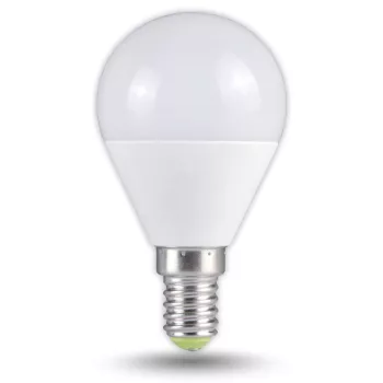   TRACON LMG457W - Gömb burájú LED fényforrás 230 V, 50 Hz, E14, 7 W, 600 lm, 200°, 2700 K, EEI=F