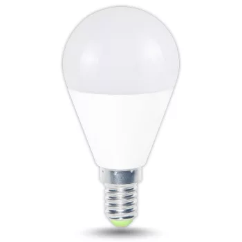  TRACON LMG458W - Gömb burájú LED fényforrás 230 V, 50 Hz, E14, 8 W, 710 lm,200° 2700 K, EEI=F