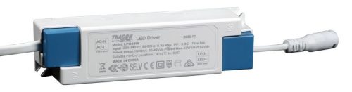 TRACON LPD40W - Meghajtó LPM és LPG 40W panelekhez 230 VAC, 0,3A / 25-40 VDC, 1000mA