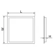 TRACON LPM3012040NW - LED panel, téglalap, fehér 230VAC, 50Hz, 40W, 4300lm, 4000K, IP40, 1195×295mm, EEI=F