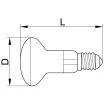 TRACON LR507W - LED reflektorlámpa 230 V, 50 Hz, E14, 7 W, 470 lm, 2700 K, 120°, EEI=G